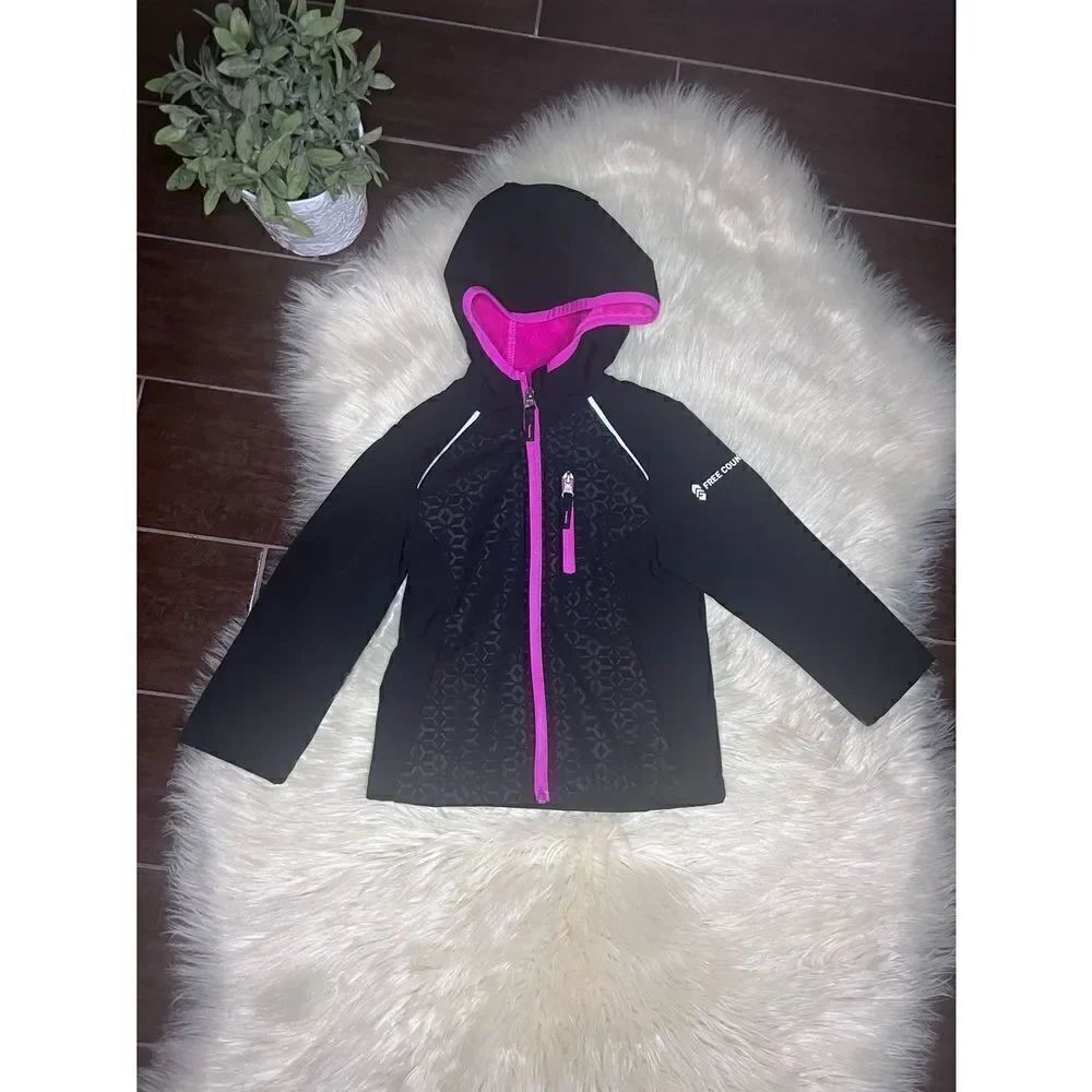 FreeCountry black/pink all weather jacket sz small (4)
